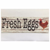 Fresh Eggs Chicken Sign Wall Plaque or Hanging Country Farmhouse Rooster Hen    302332705155